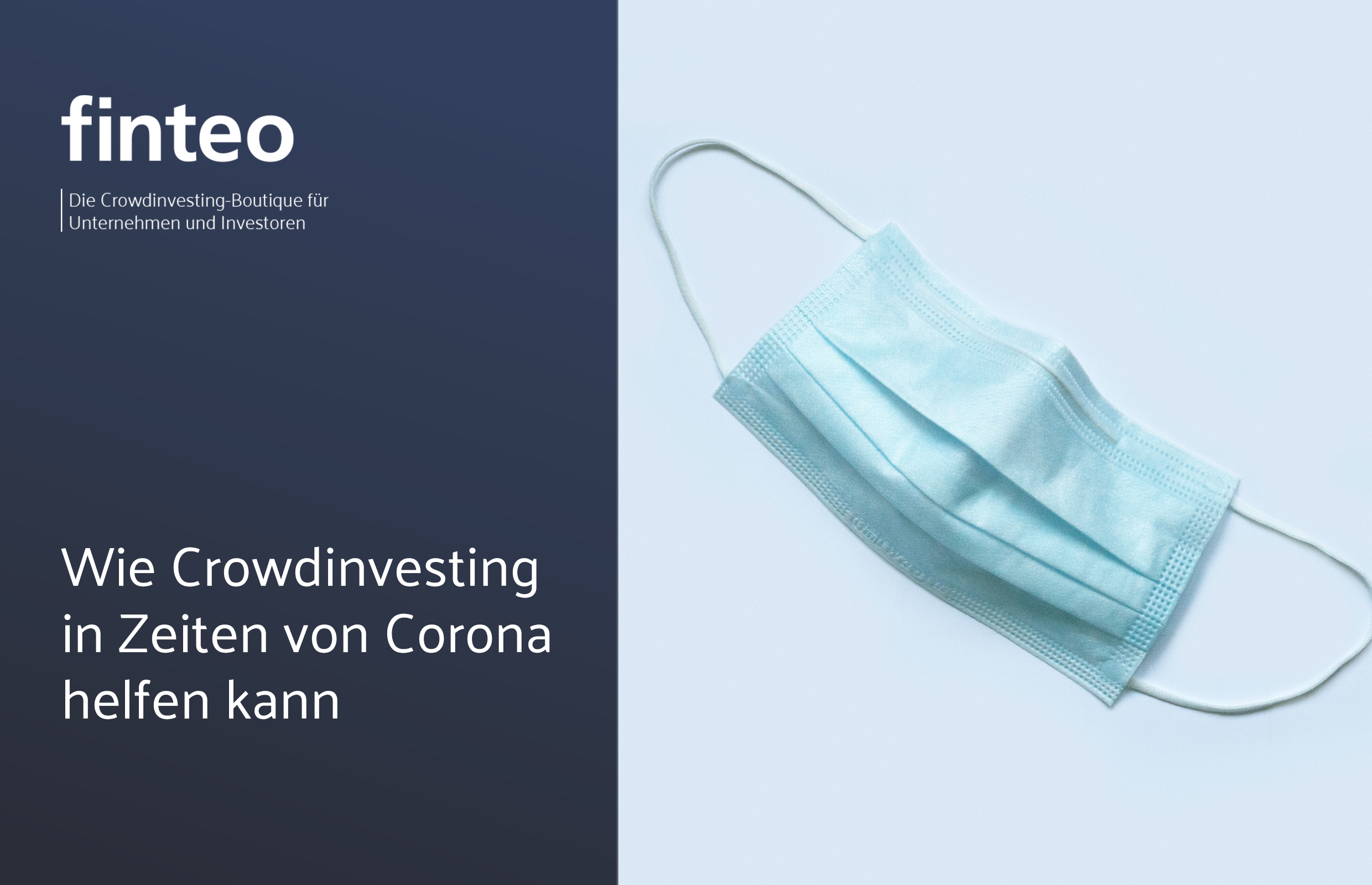 finteo.de | Wie Crowdinvesting Unternehmen in Zeiten von Corona helfen kann - Aqua Protect GmbH