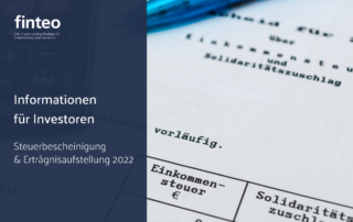 finteo.de|Steuerbescheinigung & Erträgnisaufstellung 2022-finteo-Titelbild_Steuerbescheinigung-2022(1)