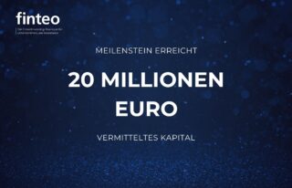 finteo.de | 20 Millionen Euro vermitteltes Kapital. - 